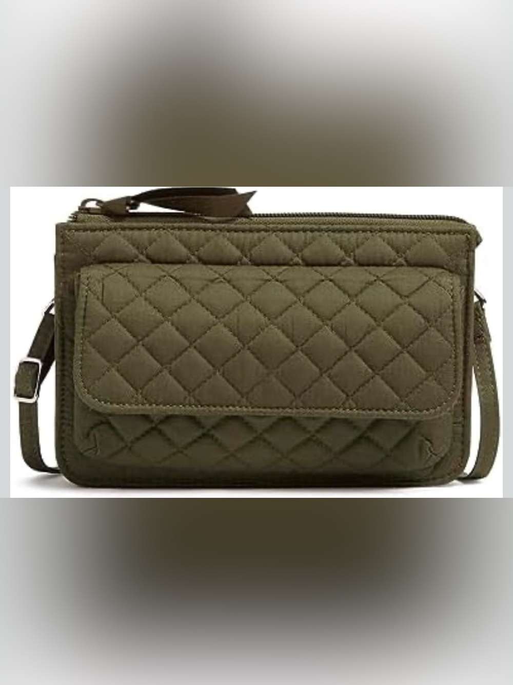 Vera Bradley RFID Climbing Ivy Green Wallet Crossbody